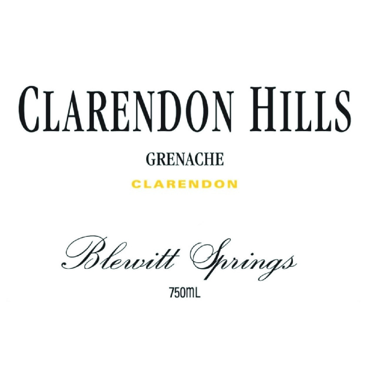 Clarendon Hills Blewitt Springs Grenache 2007