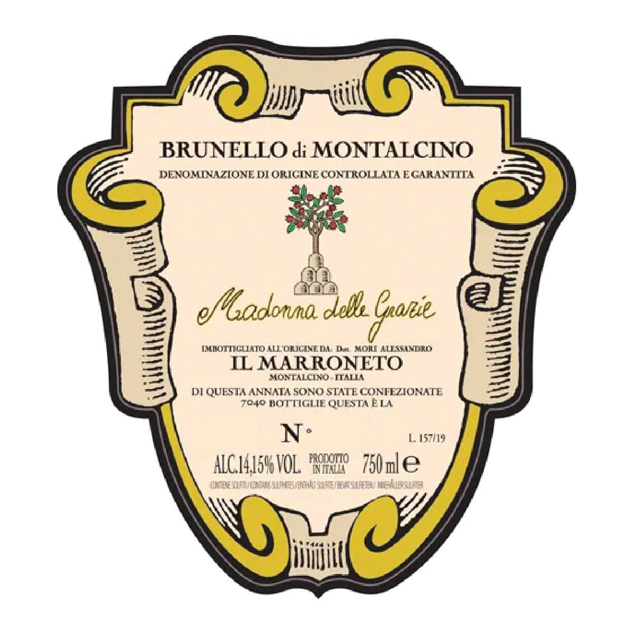 Il Marroneto Brunello di Montalcino Madonna delle Grazie 2010