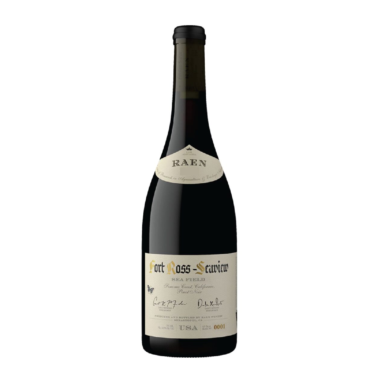 Raen Winery Fort Ross Seaview Sea Field Vineyard Pinot Noir 2020