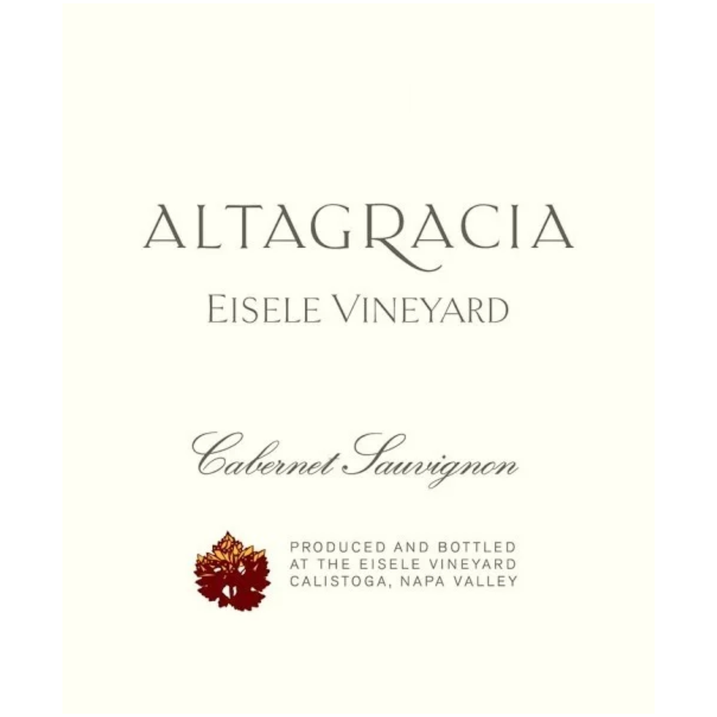 Eisele Vineyard, 'Altagracia' Cabernet Sauvignon 2017