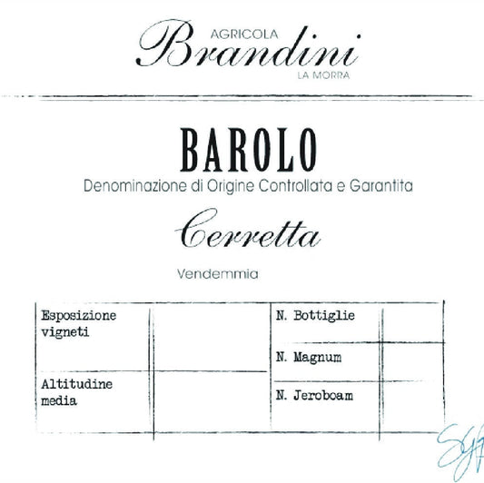 Agricola Brandini Barolo Cerretta 2016