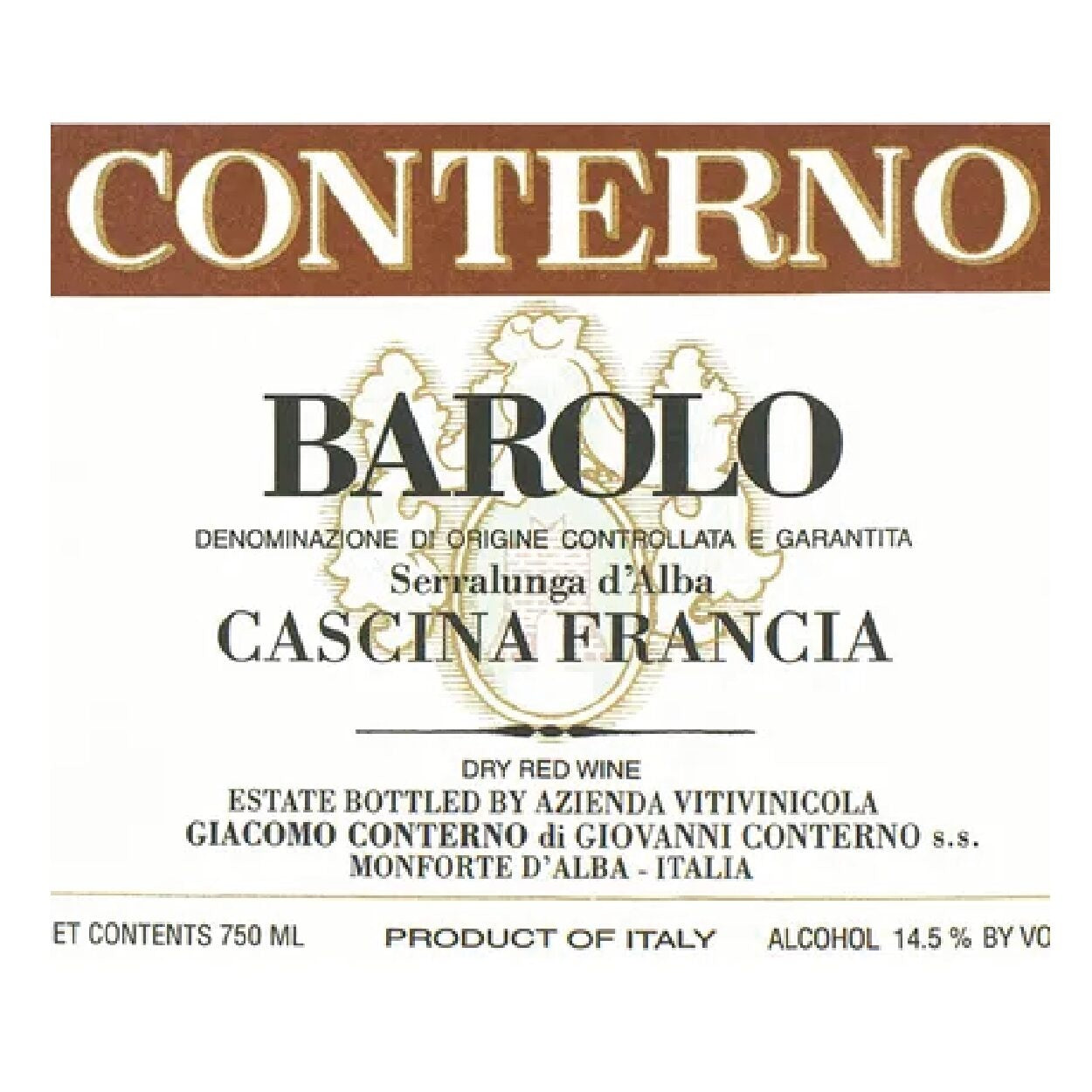 Giacomo Conterno, Barolo Cascina Francia 2007