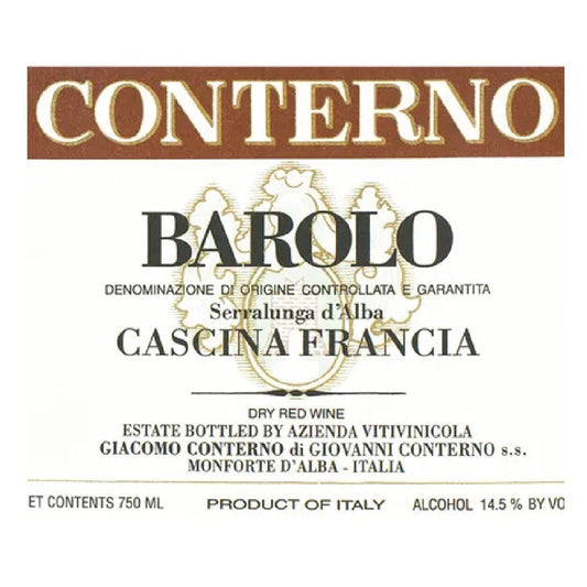Giacomo Conterno, Barolo Cascina Francia 2007