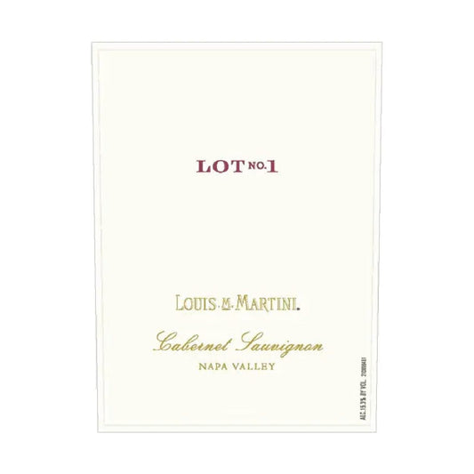 Louis Martini Lot No.1 Cabernet Sauvignon 2016